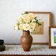 thumbnail image 4 of Artificial Rose Flowers Arrangement – Silk Plastic Flower Bouquets for Living Room Decor, Decorative Table Centerpiece, Faux Floral Home Decoration, 1 Piece, 4 of 4