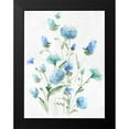 thumbnail image 2 of Watts, Eva 15x18 Black Modern Framed Museum Art Print Titled - Tinted Blue Petals I, 2 of 5
