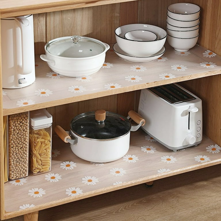 0.45 x 3m Daisy Shelf Drawer Liners for Kitchen Cabinets EVA Non Slip  Refrigerator Liner Non