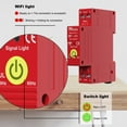 thumbnail image 4 of Tuya WiFi Intelligent Circuit Breaker 1P Reclosing Timer Din-rail Mounting Reclose Switch Automatic Automatic Reclosure Protector Mobilephone APP Control Compatible with Alexa and, 4 of 7