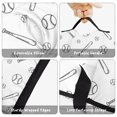 thumbnail image 6 of Baseballs and Bats White Pattern Teens Toddler Nap Mat with Pillow, Sleeping Mat Bag for Preschool Daycare 50"x20", 6 of 6