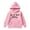 R1004/Pink, variant on Vividxx Hoodies For Girls Fashion Letter Print Hooded Sweatshirt With Pocket Children's Winter Casual Pullover Classic 8-10Years