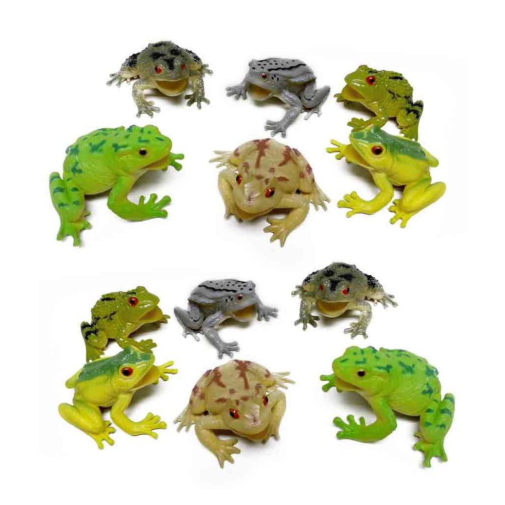 Fun Central (AZ916) Assorted Frog Figure, Toy Frog Gift, Frog Toys For