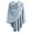 Blue, variant on PULI Women's Cross Front Poncho Shawl Wrap, Soft Knit Cape Cardigan Wrap for Wedding, Formal, Evening and Travel, One Size