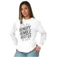 thumbnail image 3 of Hungry Humble Hustle Inspirational Plus Size Long Sleeve Graphic Tee Shirt Brisco Brands 2X, 3 of 5