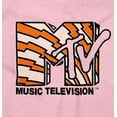 thumbnail image 2 of Retro MTV Electric Stripes Logo Women's Maternity Dress Brisco Brands M, 2 of 3