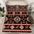 thumbnail image 2 of Castle Fairy Teenagers Tribal Aztec Twin Sheet Sets,Western Horse Bedding, 2 of 7