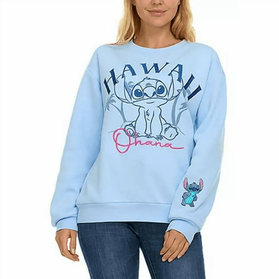 Women's Disney Stitch Crewneck Sweater Large