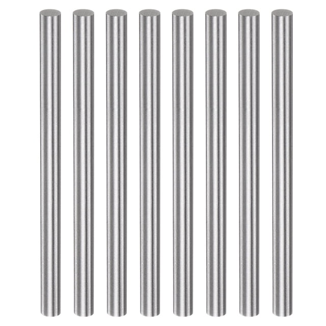 Unique Bargains 8 Packs 6.5mm x 100mm High Speed Steel (HSS) Round Rod Lathe Bar Stock DIY Tool