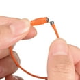 thumbnail image 4 of Uxcell Cable Key Rings 160mm Wire Keychain Twist Loops Orange 12 Pack, 4 of 6