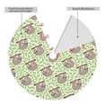 thumbnail image 2 of Sikiie Cute Animal Sloth On A Branch 30-48 inches {designName} Print Christmas Tree Skirt Snowman Xmas Tree Skirt with Edge Christmas Decorations for Holiday Party-36", 2 of 7