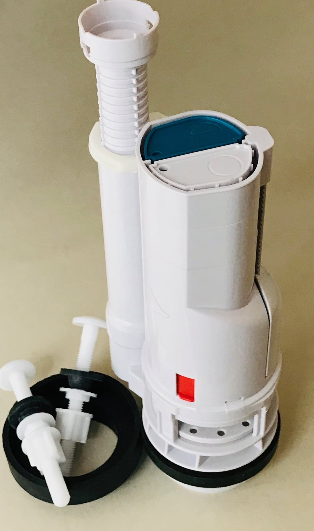 Kohler Two Piece Toilet Flush Valve, Nine inches high, Dual Flush Top