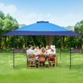 thumbnail image 4 of Alpha Joy 13'x13 Pop Up Canopy Tent Outdoor Event Camping Instant Tent with Roller Bag, Blue, 4 of 8