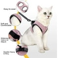 thumbnail image 4 of Transportador y correa ultraligeros para gatos Chaqueta suave y cómoda para caminar para gatos, a prueba de fugas para cachorros (rosa, S) Zhivalor GX-237, 4 of 4