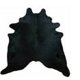 thumbnail image 1 of HomeRoots 334425 Black Dyed Brazilian Cowhide Rug, 1 of 1