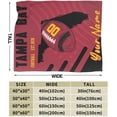 thumbnail image 6 of Custom Tampa Bay Blanket Gifts for Men Women Personalized Fans Add Name and Number Throw Blankets, 30" X 40",40" X 50", 50" X 60", 60" X 80", 6 of 6