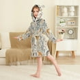 thumbnail image 4 of FORMRS Niños Bathrobe Unisex Hooded Robe Soft Plush Pajamas Sleepwear, Size 2-3T, Animals in A Forest Pattern, 4 of 7