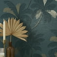 thumbnail image 2 of Fine Decor Jones Teal Palm Tree Wallpaper, 2 of 5