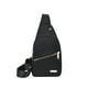 thumbnail image 2 of Mochila bandolera pequeña Summercome, para mujer y hombre, ideal para viajes, deportes, correr y senderismo (negro), 2 of 8