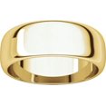 thumbnail image 4 of 7mm Half Round Band in 14k Yellow Gold - Size 10, 4 of 9