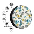 thumbnail image 4 of Naloa Watercolor Leaves PVC Leather Spare Tire Wheel Cover for Car Truck SUV Camper Trailer Universal Fit many size16 inch, 4 of 6