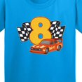 thumbnail image 4 of Inktastic Number Eight Race Car Youth T-Shirt, 4 of 5