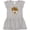 AC-Heather Grey, variant on Turkey Holding a Sign Says Eat Pizza Girls Toddler Dress