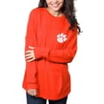 thumbnail image 2 of Women's Pressbox Orange Clemson Tigers The Big Shirt Oversized Long Sleeve T-Shirt, 2 of 4