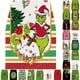 thumbnail image 4 of Bandera navideña para jardín, camino de mesa navideño de lino verde, mantel alegre, decoraciones navideñas para la mesa, Grinch, 4 of 4