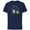 Navy, variant on Disney and Pixar’s Dug Days Fireworks - Short Sleeve Cotton T-Shirt for Adults - Customized-Black