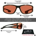 thumbnail image 2 of proSPORT BIFOCAL Sunglass Reader HD Amber Blue Blocker Sport Wrap Around Men Women 2 pairs, 2 of 5