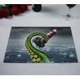 thumbnail image 2 of PKQWTM Light House Beacon Ocean Dangerous Sea Monster Kitchen Dining Table Mats Placemats Size 12x18 Inches, Set of 2 Pieces, 2 of 2