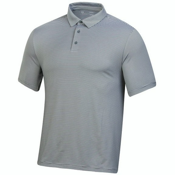 NEW Men's Under Armour Golf T2 Green Striped Polo Pitch Grey 3XL