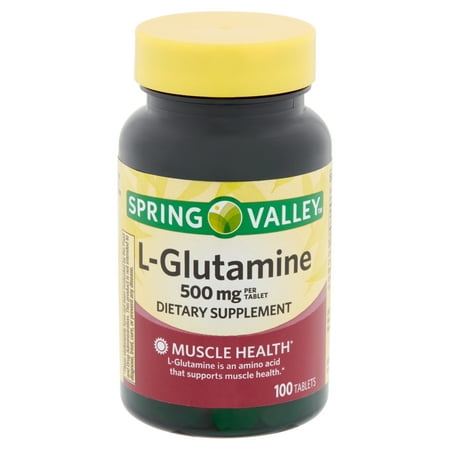 Spring Valley L-Glutamine Tablets, 500 mg, 100 (L Glutamine Best Brand)