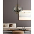 thumbnail image 3 of 60W X 6 Monza Wood Chandelier With Mesh Shade (Edison Bulbs Not Included), 3 of 3