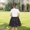 thumbnail image 4 of Sunny Fashion Girls Dress Paris Eiffel Tower Bow Colorful Rainbow Tulle Princess Party Summer 7 Years, 4 of 8
