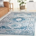 thumbnail image 3 of SAFAVIEH Arizona Reannon Oriental Polyester Machine Washable Area Rug, Sage/Aqua, 5' x 8', 3 of 13