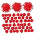 thumbnail image 5 of SWETRACE 50pcs Red Crafting Supplies Round Pompoms for Handmade Projects and, 5 of 8