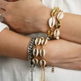 thumbnail image 2 of Ruanlalo Bohemia Cowrie Shell Bracelet Summer Beach Women Handmade Bangle Jewelry Gift 3#, 2 of 6