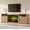 Natural Oak, variant on VanAcc 70" Fluted Fireplace TV Stand for TVs Up to 80", Modern TV Console with 30" Electric Fireplace & Storage Cabinets, for Living Room, Natural Oak