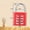 Red, variant on Combination Lock 4 Digit Padlock for School Gym Locker, Sports Locker, Fence, Toolbox, Case, Hasp Storage (White & Code Window)
