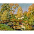 thumbnail image 2 of Gustave Cariot 18x15 Gold Ornate Wood Frame and Double Matted Museum Art Print Titled - Perigny, Pont Sur L'Yerres (1917), 2 of 4