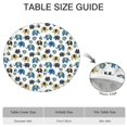 thumbnail image 6 of White Elephant Pattern Round Fitted Tablecloth with Elastic Edge,Dining Table Cover Waterproof,Outdoor Round Tablecloth for Camping,Dining,Indoor and Outdoor, 6 of 7
