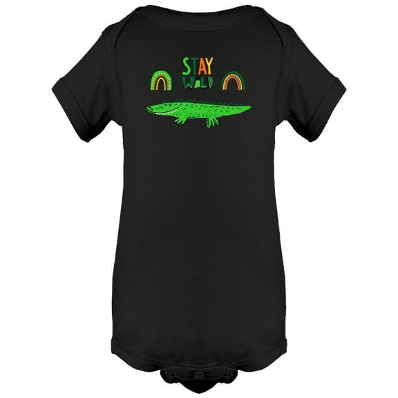 Stay Wild Cute Alligator Bodysuit Infant -Image by Shutterstock,  6 Months