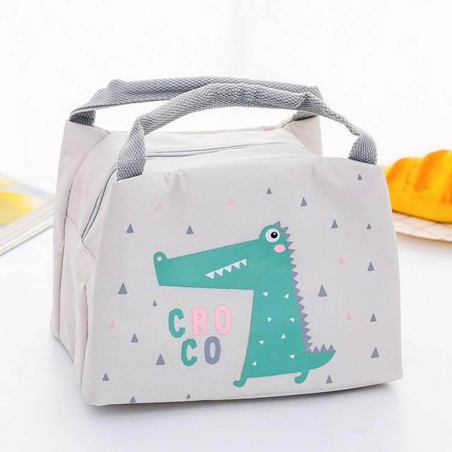 Insulated Lunch Bag, Stainless Steel Inner, Leakproof Design, Portable Bento Bag, For Office-Travel, Food Preservation, Adventure Gear, Eco-Friendly Fabric, Dual-Zippered, Compact Size, Akmoler