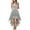 hwj# Grey237, variant on Women'S Midi Dress Solid Color Lace Embroidery Sleeveless Crewneck High Waist A-Line Ruffles Tiered High Low Hem Midi Length Wedding Guest Party Formal Dresses,BU2,XL
