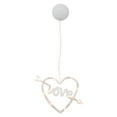 thumbnail image 1 of Lámpara colgante con ventosa y forma de corazón para San Valentín, elegante cortina, 1 of 6