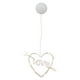 thumbnail image 1 of Lámpara colgante con ventosa y forma de corazón para San Valentín, elegante cortina, 1 of 6