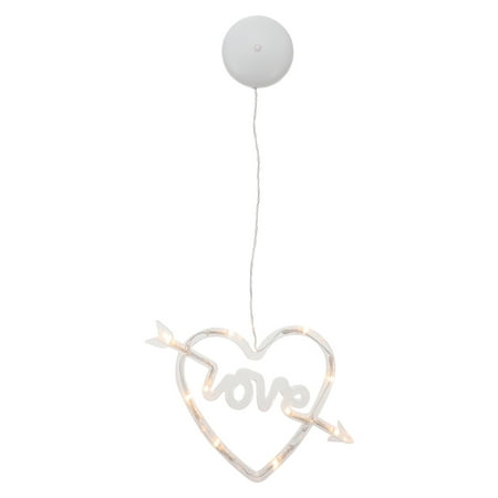 

NUOLUX Love Heart Suction Cup Light Valentine s Day Hanging Light Chic Curtain Light