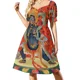 thumbnail image 2 of Vestido Vajrapani de manga corta, vestidos de verano para mujer, vestidos de noche de lujo, 2 of 7